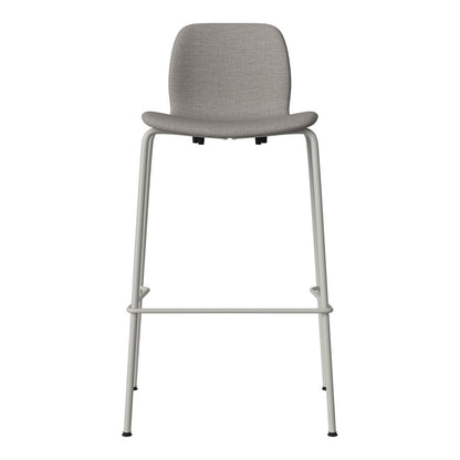 Chaise de bar Seed - Rembourrée - Piètement en acier, laquée gris