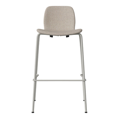 Chaise de bar Seed - Rembourrée - Piètement en acier, laquée gris