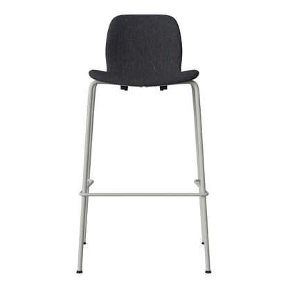 Chaise de bar Seed - Rembourrée - Piètement en acier, laquée gris