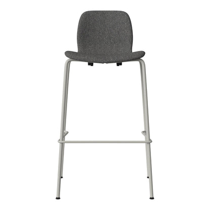 Chaise de bar Seed - Rembourrée - Piètement en acier, laquée gris