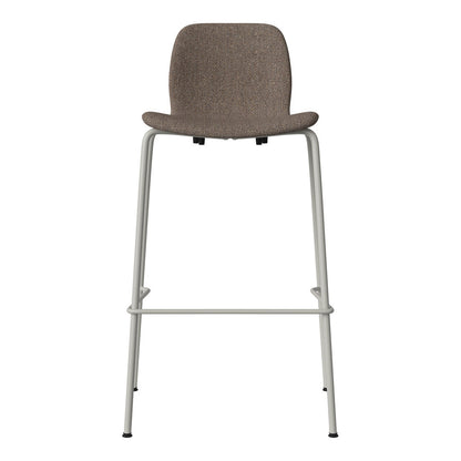 Chaise de bar Seed - Rembourrée - Piètement en acier, laquée gris