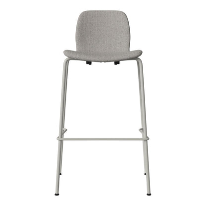 Chaise de bar Seed - Rembourrée - Piètement en acier, laquée gris