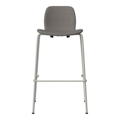 Chaise de bar Seed - Rembourrée - Piètement en acier, laquée gris