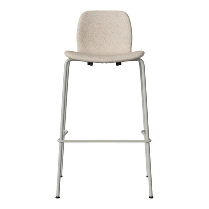 Chaise de bar Seed - Rembourrée - Piètement en acier, laquée gris