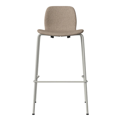 Chaise de bar Seed - Rembourrée - Piètement en acier, laquée gris