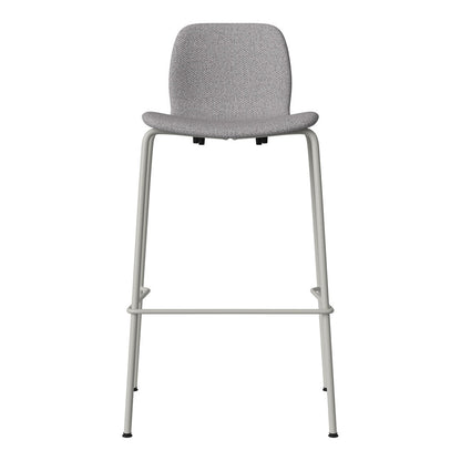 Chaise de bar Seed - Rembourrée - Piètement en acier, laquée gris