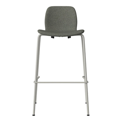 Chaise de bar Seed - Rembourrée - Piètement en acier, laquée gris