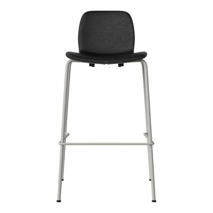 Chaise de bar Seed - Rembourrée - Piètement en acier, laquée gris