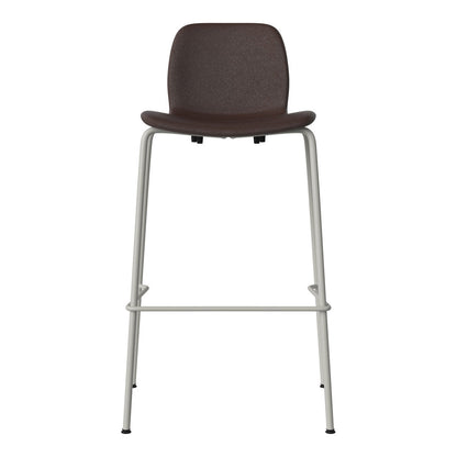 Chaise de bar Seed - Rembourrée - Piètement en acier, laquée gris