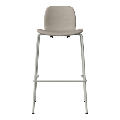 Chaise de bar Seed - Rembourrée - Piètement en acier, laquée gris
