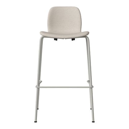 Chaise de bar Seed - Rembourrée - Piètement en acier, laquée gris