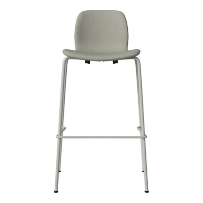 Chaise de bar Seed - Rembourrée - Piètement en acier, laquée gris