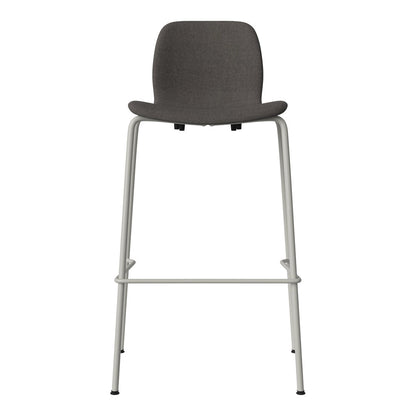 Chaise de bar Seed - Rembourrée - Piètement en acier, laquée gris