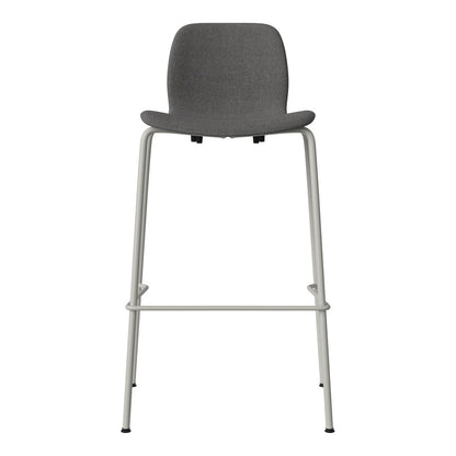 Chaise de bar Seed - Rembourrée - Piètement en acier, laquée gris