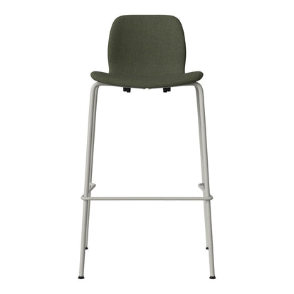 Chaise de bar Seed - Rembourrée - Piètement en acier, laquée gris