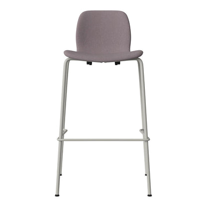 Chaise de bar Seed - Rembourrée - Piètement en acier, laquée gris