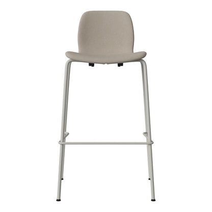 Chaise de bar Seed - Rembourrée - Piètement en acier, laquée gris