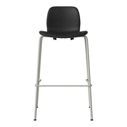 Chaise de bar Seed - Rembourrée - Piètement en acier, laquée gris