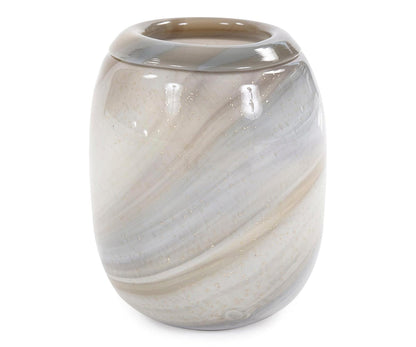 Vase en verre d'art de sable