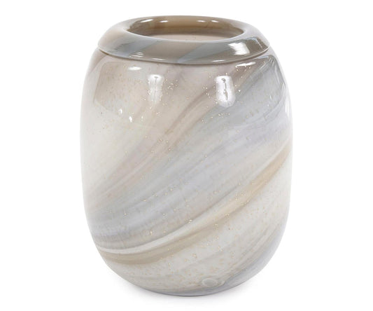 Vase en verre d'art de sable