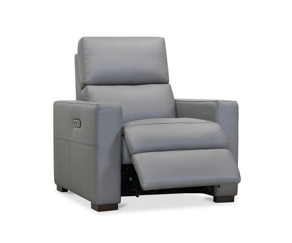Fauteuil inclinable électrique en cuir Luka