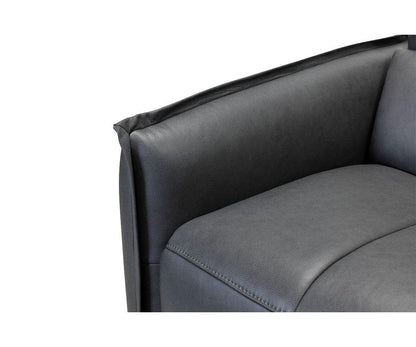 Canapé sectionnel inclinable électrique en cuir Carson