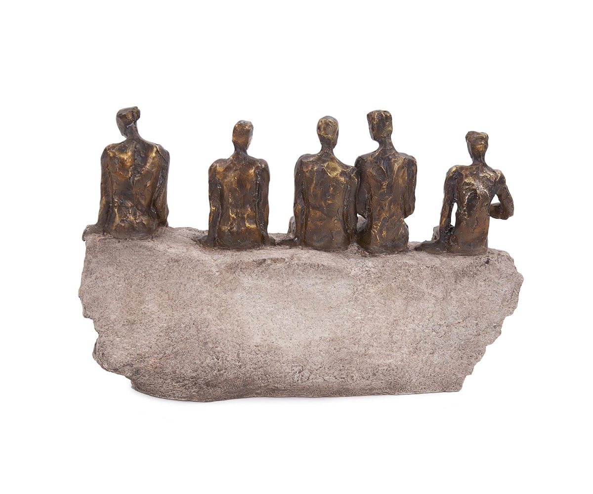 Statue de la figure en attente