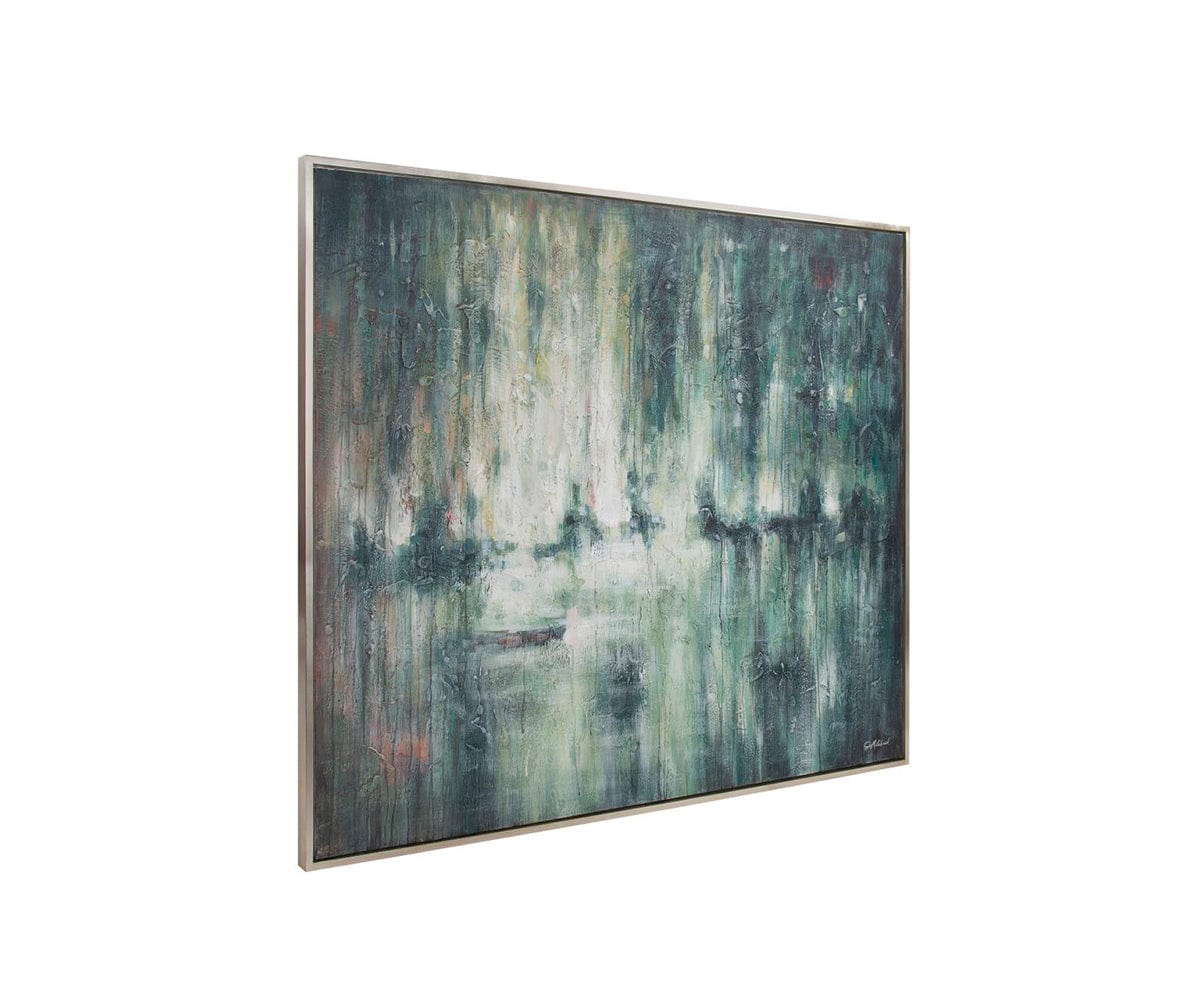 Décoration murale pluvieuse toute la journée