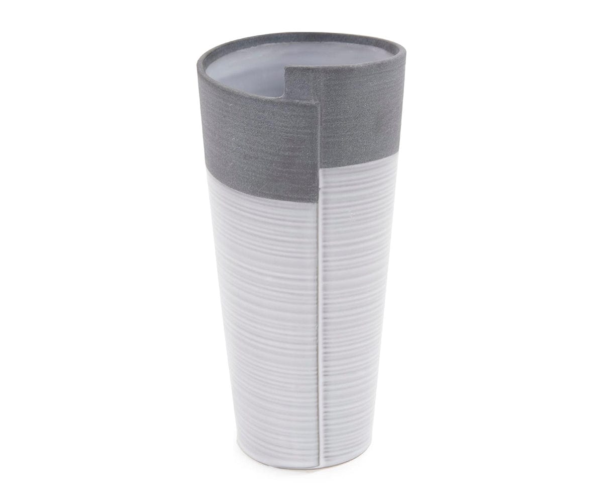 Vase roulé bicolore