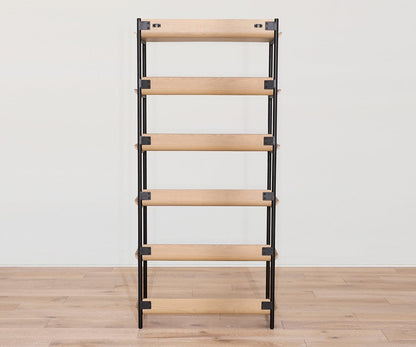 Freya 6 étagères avec bureau - Chêne