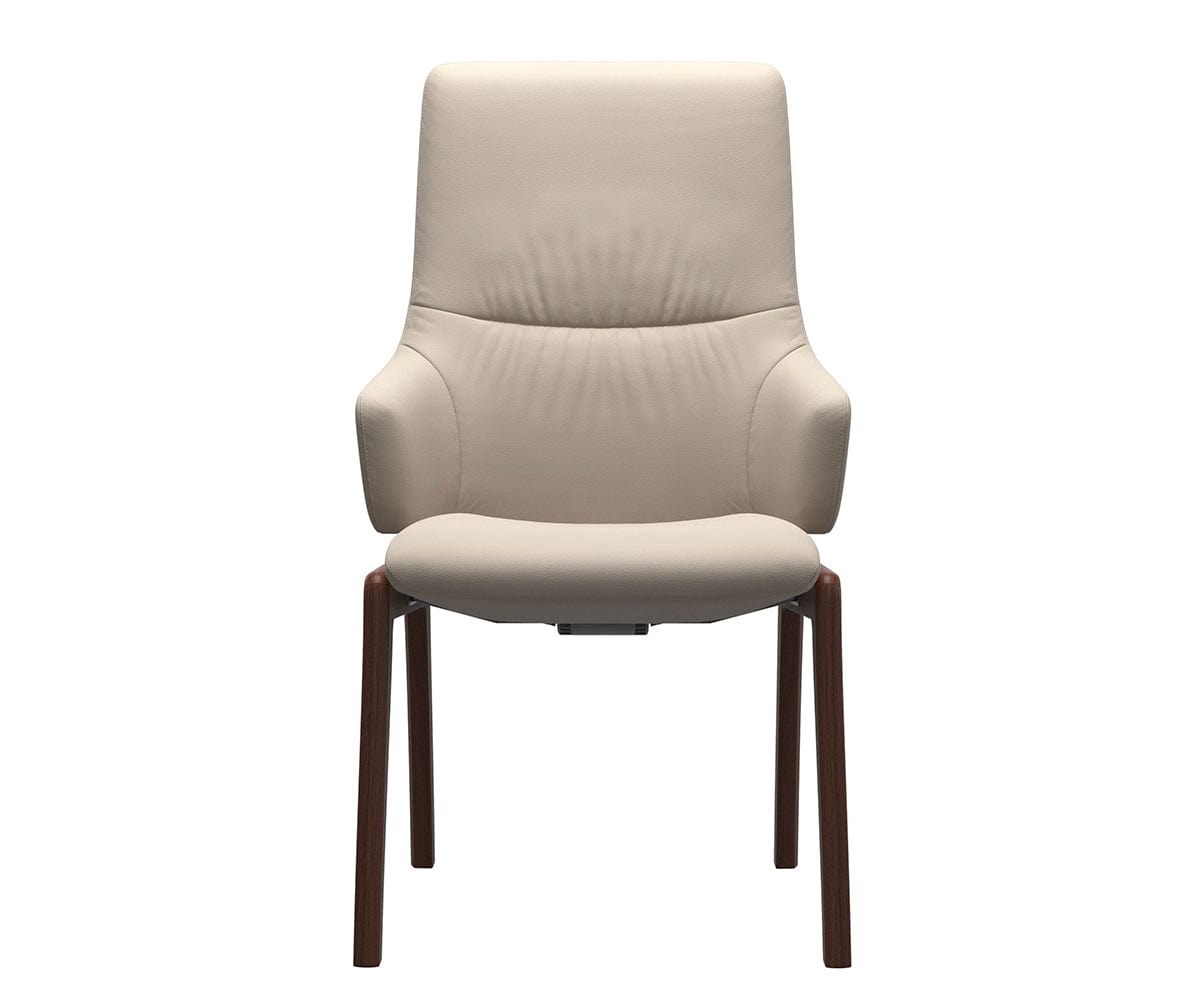 Fauteuil de salle à manger en cuir menthe