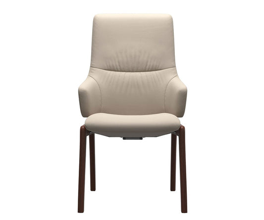 Fauteuil de salle à manger en cuir menthe