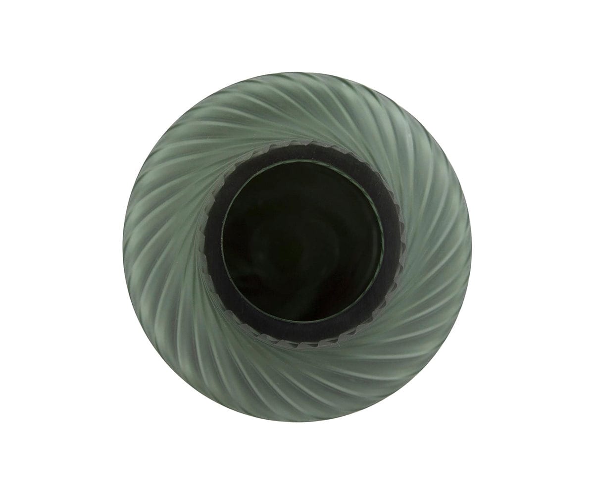 Vase tourbillon bleu sarcelle