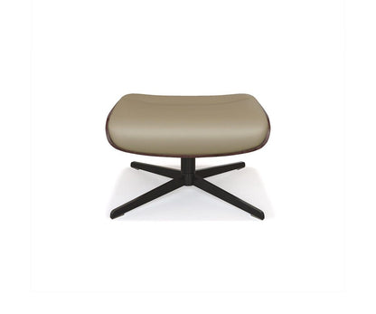 Fauteuil inclinable et ottoman en cuir Alvar