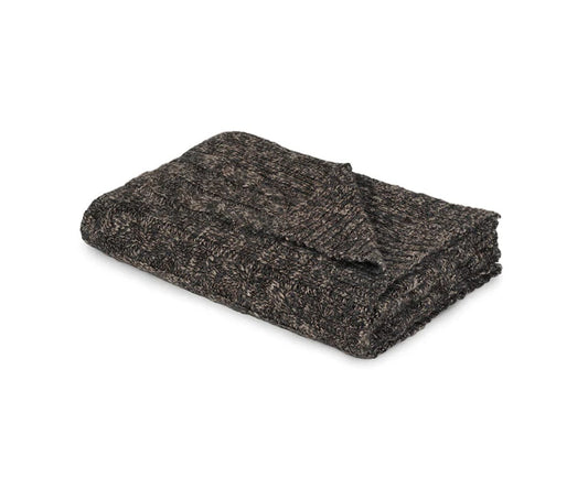 Couverture en tricot torsadé