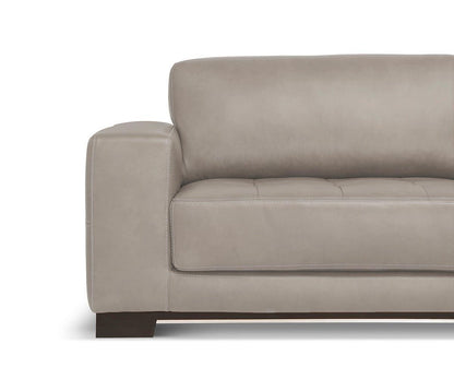 Canapé sectionnel droit en cuir Andreas