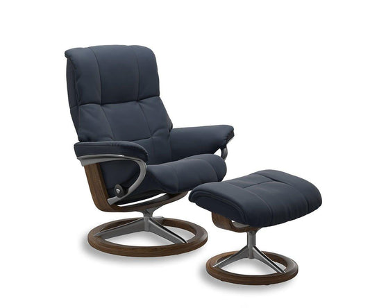 Fauteuil inclinable et ottoman Stressless® Mayfair avec base Signature
