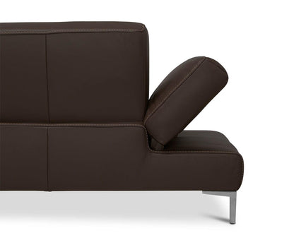 Campsis Canapé d'angle droit en cuir