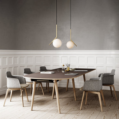 Fauteuil Tono - Assise rembourrée - Pieds en bois