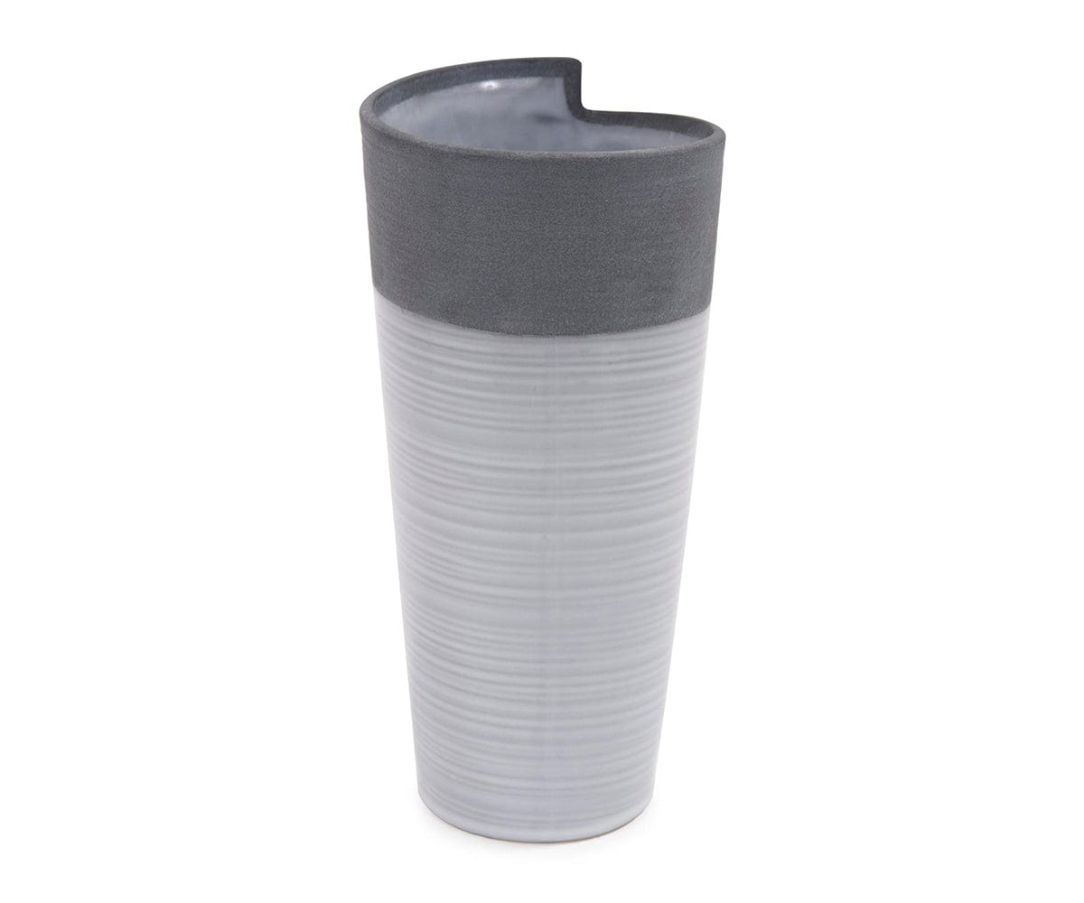 Vase roulé bicolore