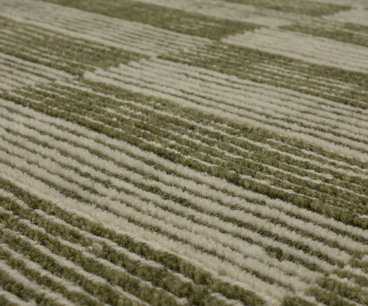 Tapis Karastan à Rayures Cassées - Mousse