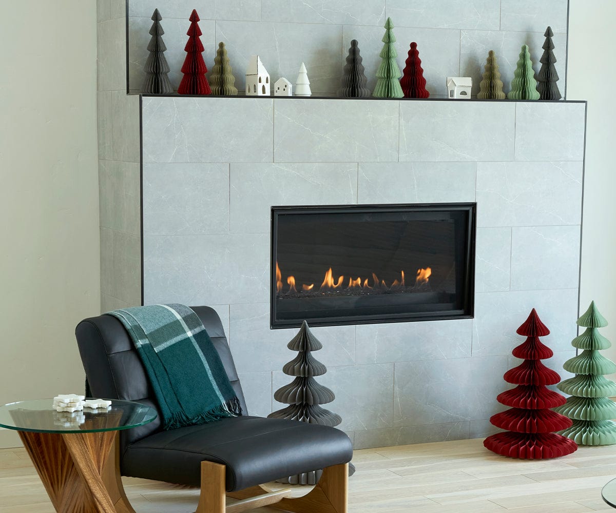 Arbre en papier cramoisi