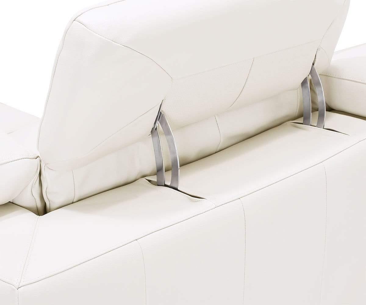 Canapé sectionnel inclinable électrique en cuir Voss