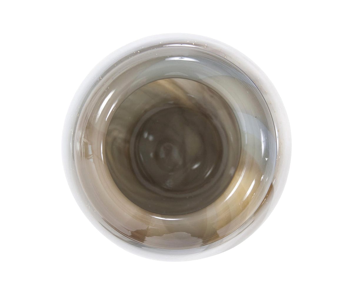 Vase en verre d'art de sable