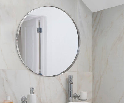 Miroir rond en acier